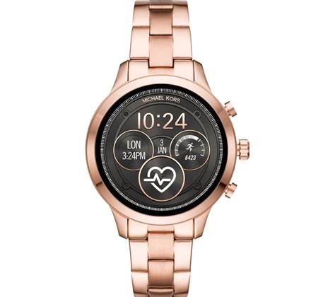 michael kors access runway mkt5046 smartwatch rose gold|Michael Kors Runway Round Dial Women's Smartwatch .